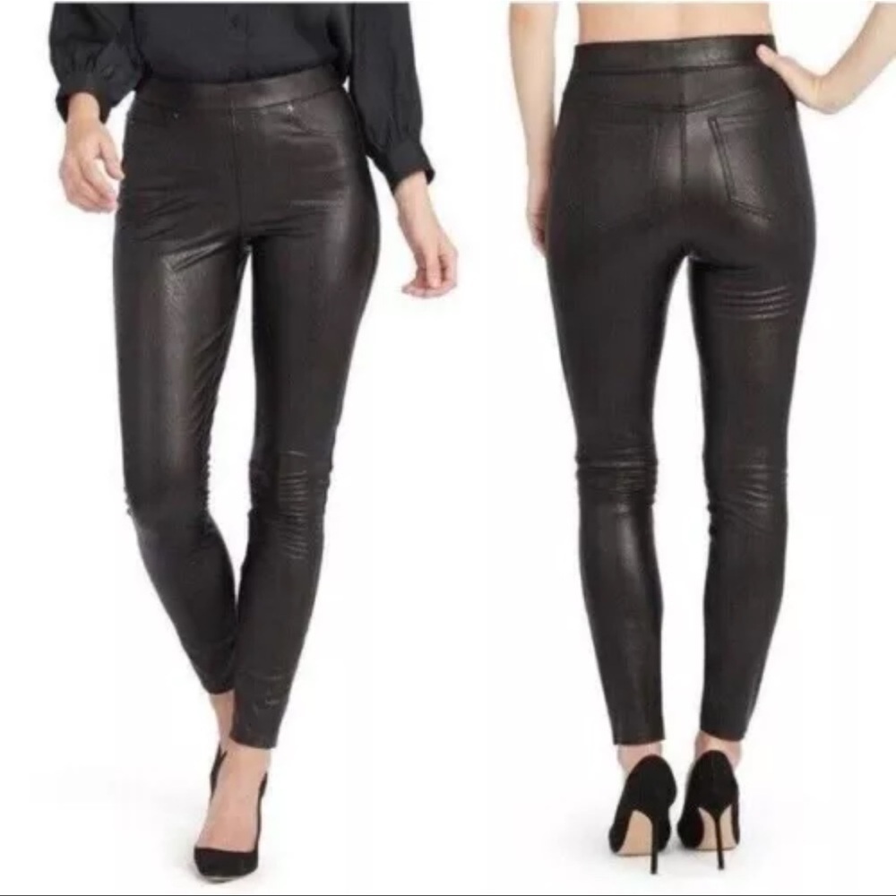 Spanx Like Leather Faux Stretch Leather Pants Small